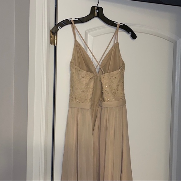 Cream colour bridesmaid/prom dress - Picture 3 of 5